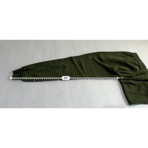 Joie Mariner Crepe Crop Pants in Green - Picture 3 of 5